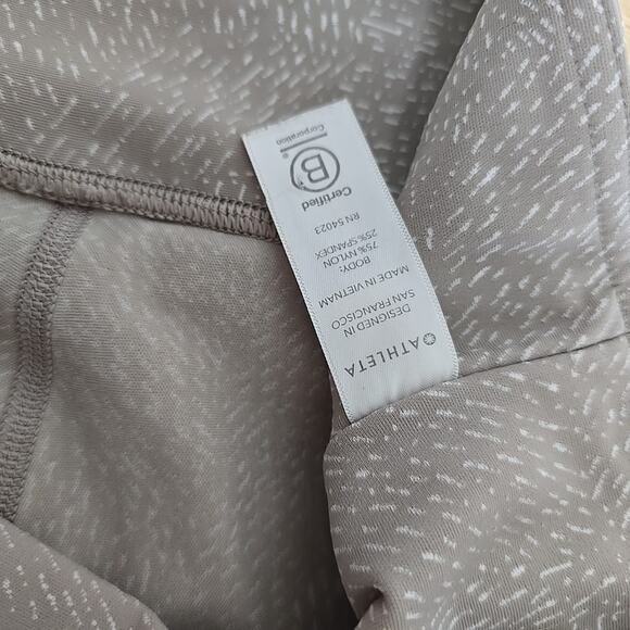 Athleta Salutation Stash Pocket Leggings Beige Women’s Size Small Tight Athletic - Picture 4 of 9